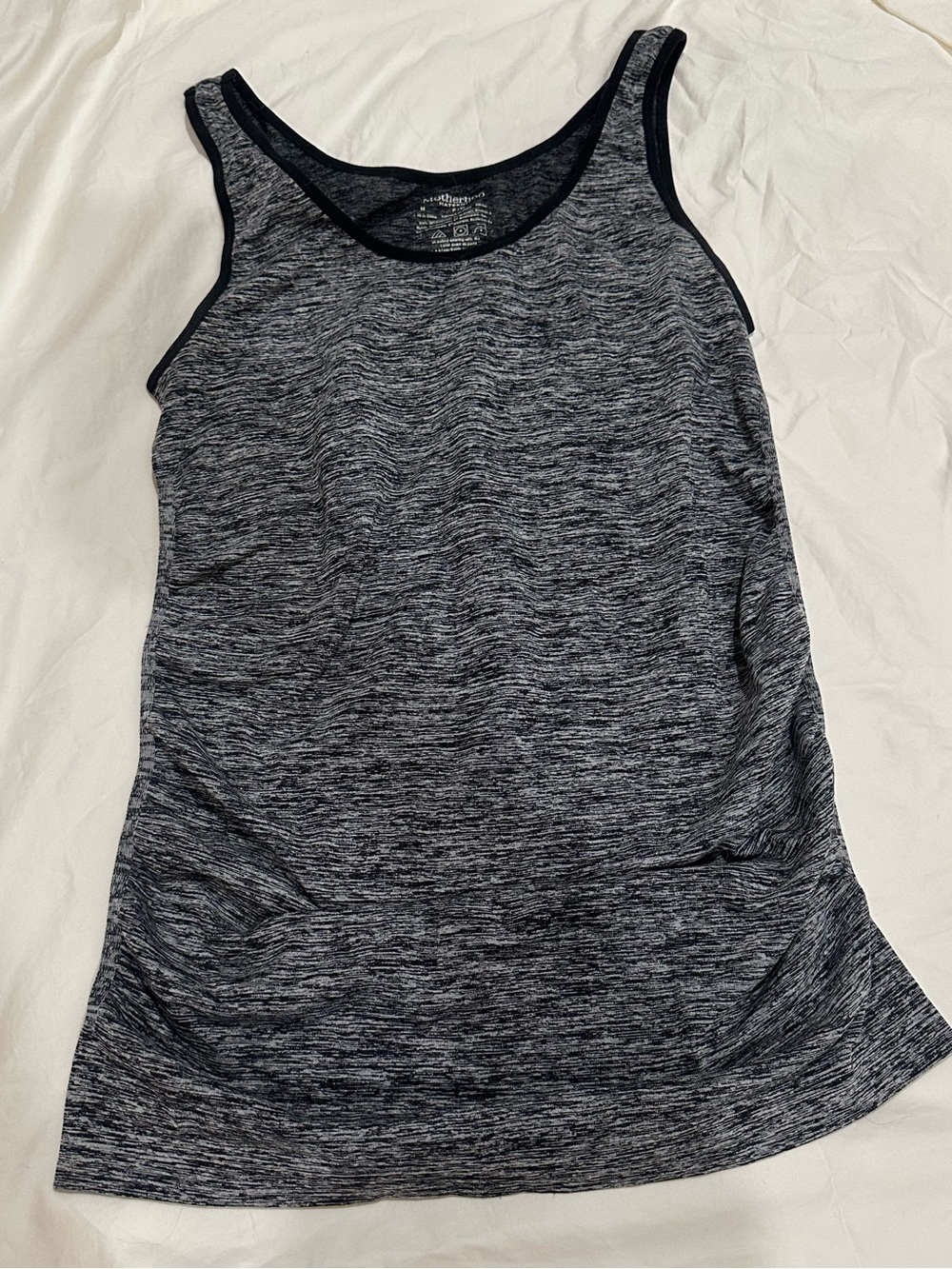 Motherhood Maternity Athletic Tank with Ruched Sides